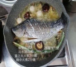 味噌豆腐炖鮮魚*烏郭魚的做法 步骤8