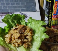 极简电饭煲版鸡肉抓饭的做法 步骤12