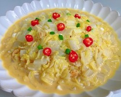 咸蛋黄虾皮白菜【美味下饭】的做法 步骤12