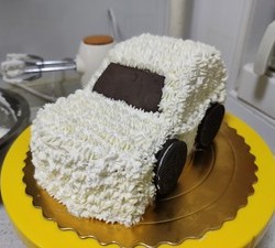 『老李出品』生日蛋糕 （6寸、8寸）小汽车 宝宝生日蛋糕 新手零失败的做法 步骤3