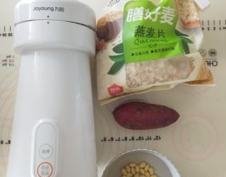 紫薯燕麦豆浆