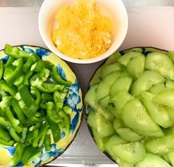 青椒黄瓜炒鸡蛋🥒🥚