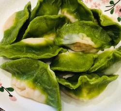 纯素美食｜翡翠水饺（杭白菜、干香菇、豆腐馅）的做法 步骤52