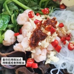 捞汁菠菜虾仁，减脂快手凉拌菜的做法 步骤6