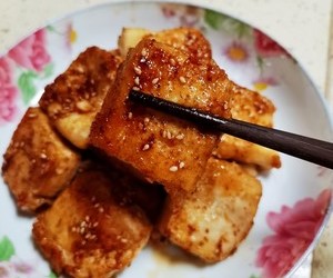 街头风味～孜然脆皮豆腐的做法 步骤7