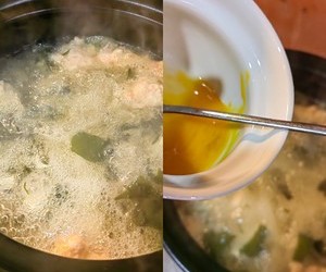 裙带菜墨鱼丸（虾丸）豆腐汤的做法 步骤6