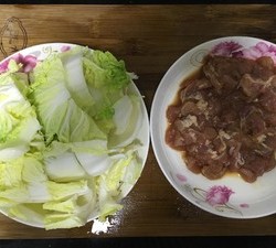 白菜炒肉