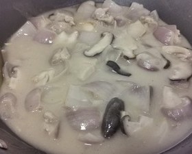 奶香蘑菇鸡肉意面（圣诞老人泡澡版）的做法 步骤45