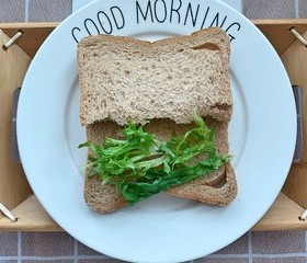 蜂蜜芥末酱全麦三明治轻食沙拉能量早餐的做法 步骤7