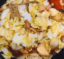 家常白菜炖粉条加豆腐泡的做法 步骤8