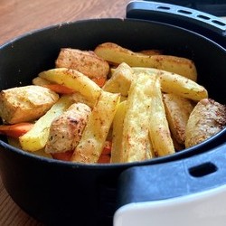 比肉还好吃低卡蒜香素薯条🍟拼盘的做法 步骤7