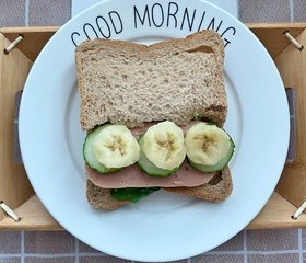 蜂蜜芥末酱全麦三明治轻食沙拉能量早餐的做法 步骤9