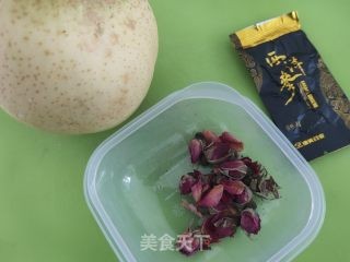 西洋参雪梨玫瑰花茶