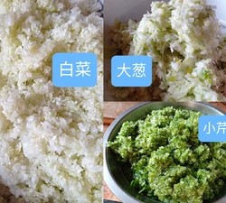 小茴香白菜猪肉饺子，婆婆自用30年方法可以当传家宝了，超详细馅料超级细腻的做法 步骤3