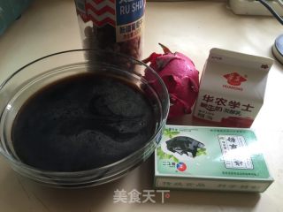 烧仙草酸奶水果捞