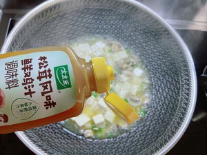 松茸鸡汁口蘑豆腐【低脂美味】的做法 步骤6