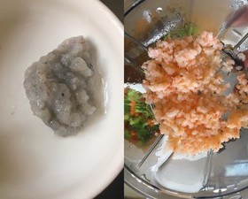 婴儿辅食之西兰花胡萝卜虾仁土豆饼