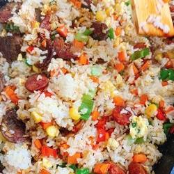 黯然销魂腊肠炒饭的做法 步骤6