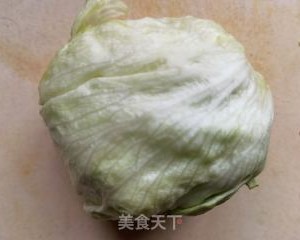 腊八蒜拌圆形生菜