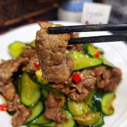 ㊙️牛肉片炒黄瓜‼️牛肉片的嫩滑技巧的做法 步骤13