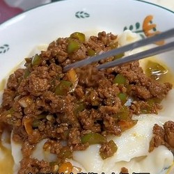 青椒肉丝面，尖椒肉丝打卤面  绿豆沙牛乳  青椒肉沫打卤面  西红柿鸡蛋   豆角肉沫打卤面  茄丁打卤面的做法 步骤13