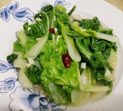 炝炒小白菜（脆爽）的做法 步骤4