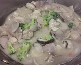 奶香蘑菇鸡肉意面（圣诞老人泡澡版）的做法 步骤46