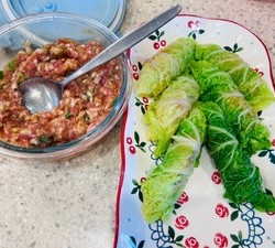 年夜饭白菜肉卷（生酮友好）的做法 步骤13