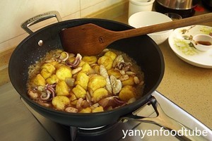 铁板海鲜日本豆腐 Seafood with Japanese Dofu的做法 步骤4