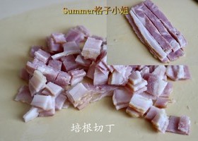 培根西兰花胡萝卜蛋炒饭的做法 步骤5