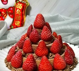 草莓巧克力蛋糕（莓🍓心莓🍓肺莓🍓烦恼）的做法 步骤38