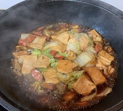 给肉都不换白菜豆腐煲的做法 步骤11