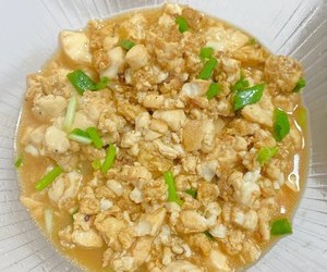 鸡蛋焖内脂豆腐