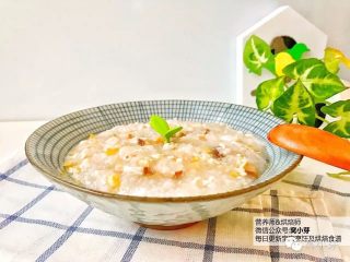 宝宝辅食：栗子鸡丝粥,好啦