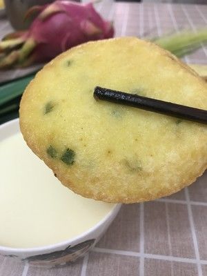 豆渣版油炸糕（附大米黄豆版－福建闽西小吃灯盏糕）的做法步骤 第9步