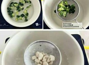 宝宝辅食：西兰花鸡肉烘蛋,将西兰花焯水至断生，捞出备用；把鸡肉块放入，直至煮熟烂，捞出。
》此时预热烤箱，180度，上下火，10分钟。