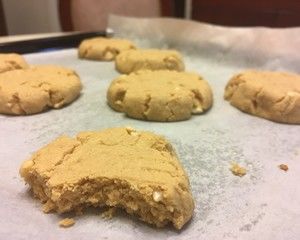 健身一族的高蛋白花生酱曲奇 Peanut Butter Protein Oat Cookies (gluten free/不含麸质)