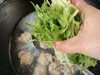 苦苣肉丸汤,苦苣