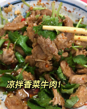 简单一人食「凉拌香菜牛肉」，适合上班党快速又好吃的一道菜，香菜爱好者狂喜～的做法 步骤6