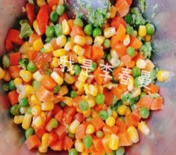 西蓝花时蔬鸡肉饼的做法 步骤9