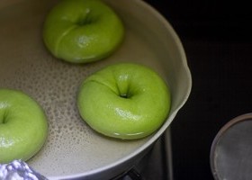 斑斓椰椰芋泥贝果🥯空口吃馅🥥香气浓郁的做法 步骤7