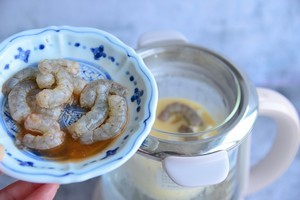 虾仁豆腐蒸水蛋【9月北鼎养生壶食谱】的做法 步骤5