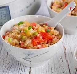 有菜有肉有主食🍅番茄焖饭【松下分体式饭煲】的做法 步骤7