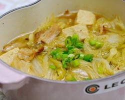 大白菜炖冻豆腐的做法 步骤9