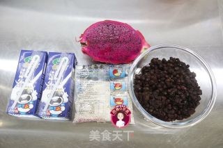 火龙果红豆西米露