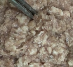 白菜猪肉饺子附带肉馅和饺子皮制作详细步骤的做法 步骤10