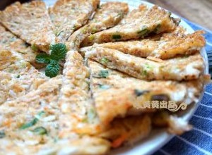 烙虾饼【超级补钙的家常菜品】,成品图